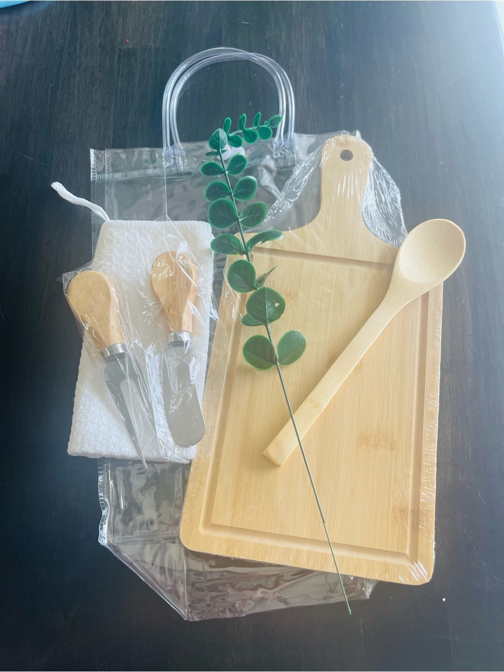 Bamboo Cheese Board Gift Set